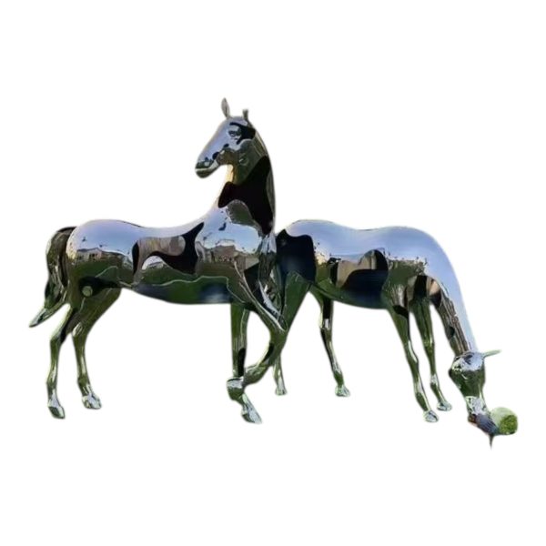Stainless Steel Horse Sculpture - Image 7